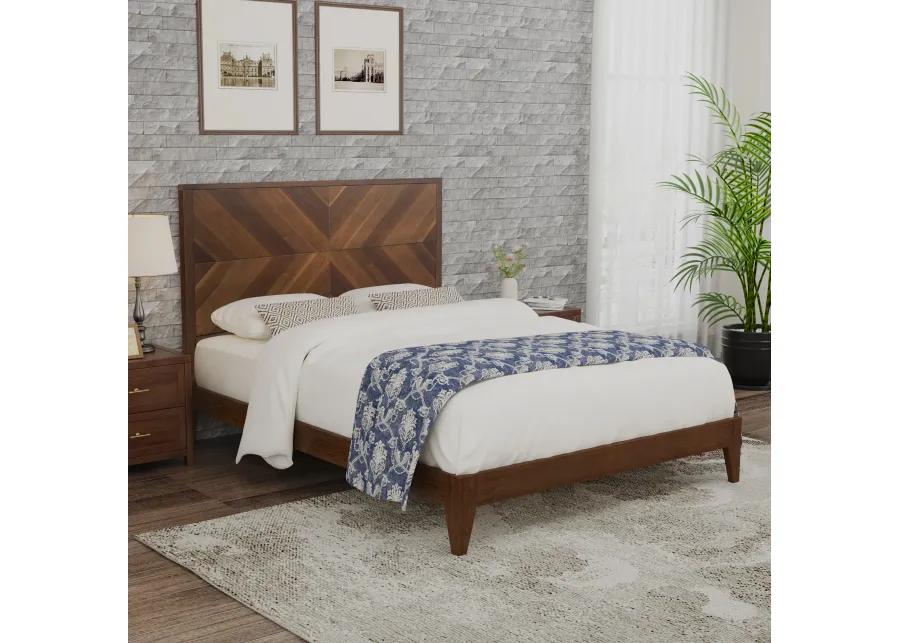 Merax Mid-Century Wood Platform Bed