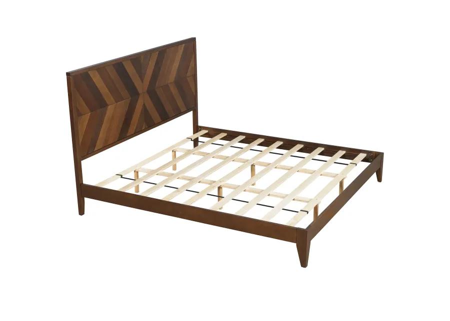 Merax Mid-Century Wood Platform Bed