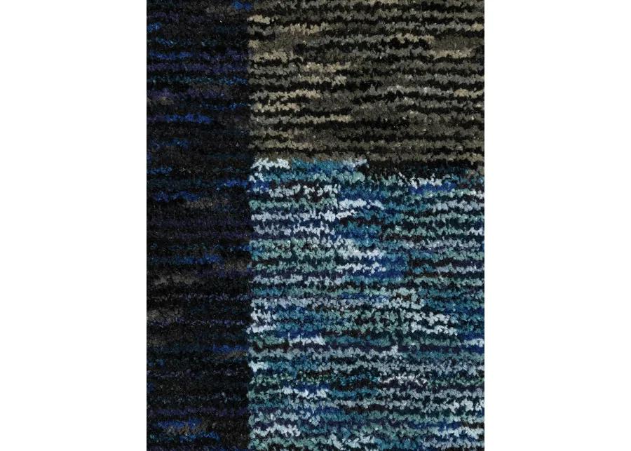 Strada 6'7" x 9'6" Blue Rug