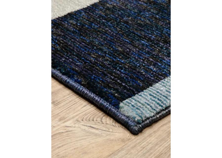 Strada 6'7" x 9'6" Blue Rug