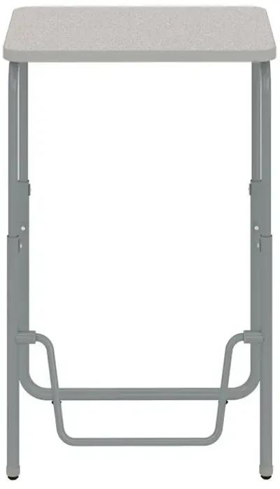 AlphaBetter®  2.0 Height – Adjustable Student Desk with Pendulum Bar 29”-43” - Gray