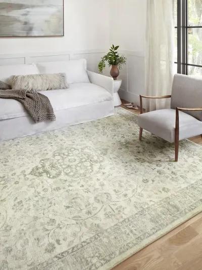 Rosette ROS02 Ivory/Silver 7'6" x 9'6" Rug