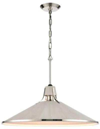 Danique 24'' Wide 1-Light Silver Pendant