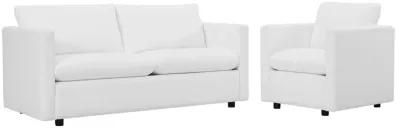 Activate Upholstered Fabric Sofa and Armchair Set