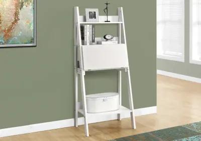 Monarch Specialties Ladder Desk-Bookcase-Wall Bookshelf-Stand Shelf, 61" H