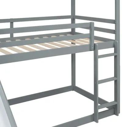 Merax Bunk Bed with Slide and Ladder