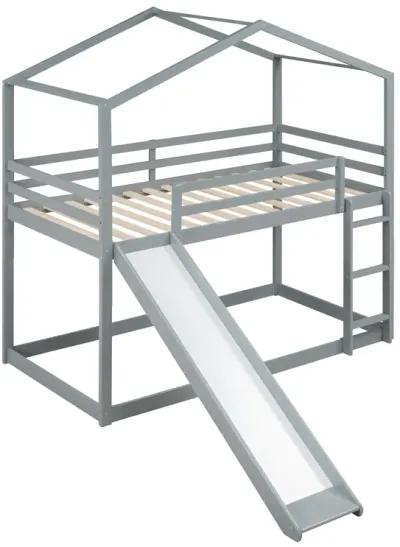 Merax Bunk Bed with Slide and Ladder