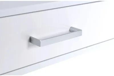 Coleen Desk in White High Gloss & Chrome 92229