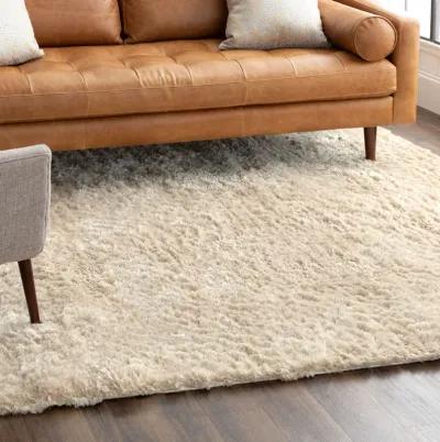 Billow Shag Billow Shag Ivory 6' 6" X 9' Rug