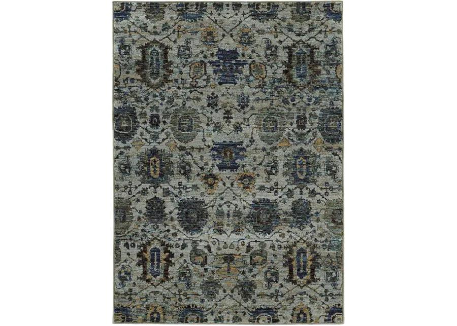 Andorra 7'10" x 10'10" Blue Rug