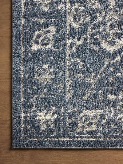 Gigi Navy/Stone 4'0" x 6'0" Accent Rug by Magnolia Home by Joanna Gaines x Loloi