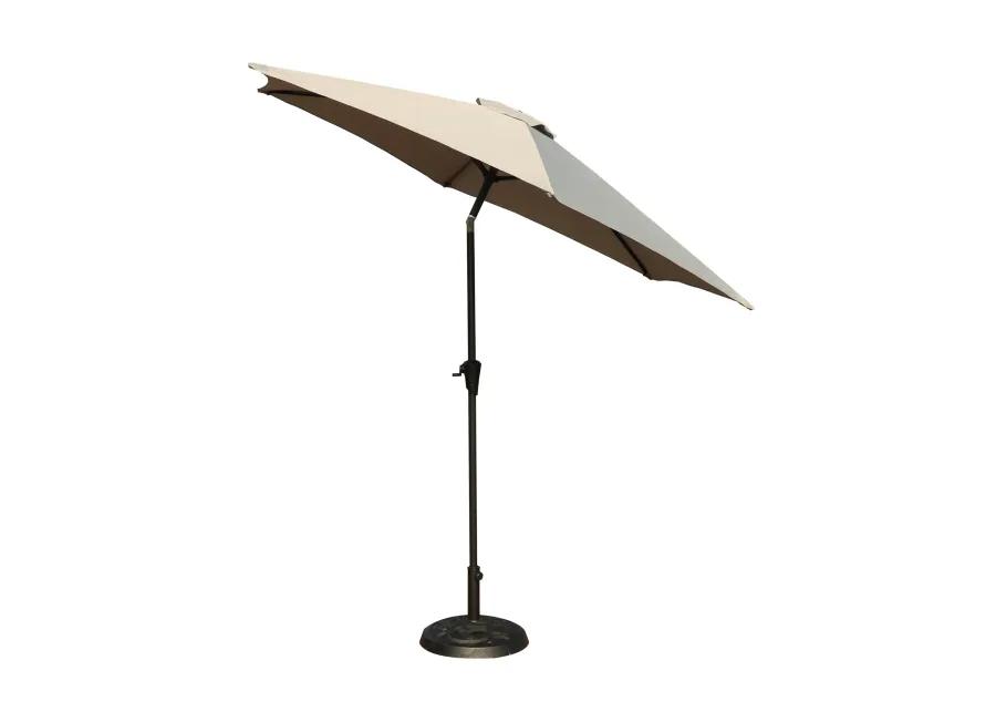 9' Pole Beige Umbrella with Carry Bag