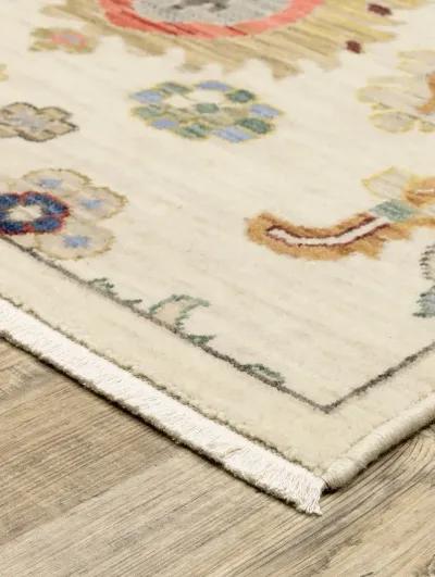 Lucca 3'3" x 5' Ivory Rug