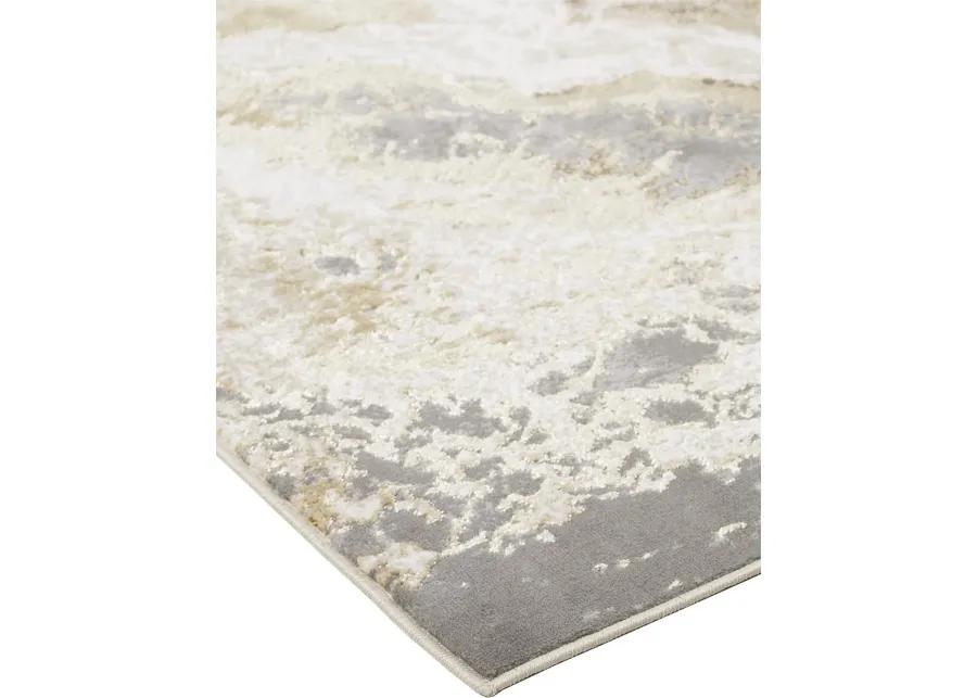 Aura 3563F Ivory/Silver/Gold 6'7" x 9'6" Rug