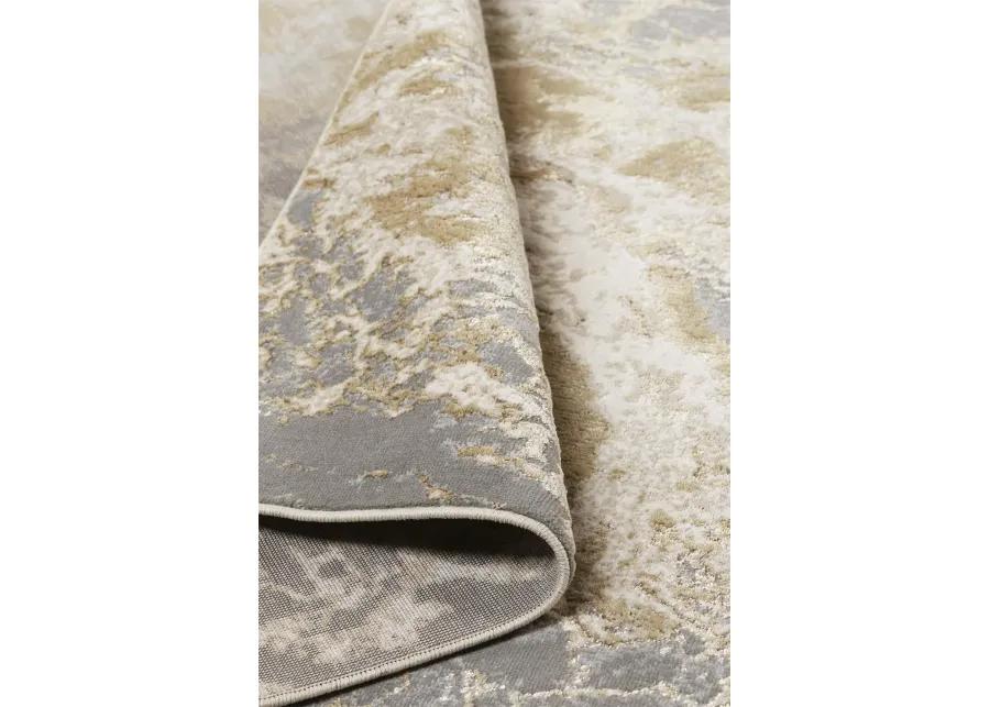 Aura 3563F Ivory/Silver/Gold 6'7" x 9'6" Rug