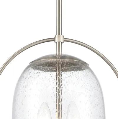 Connection 12'' Wide 2-Light Nickel Pendant