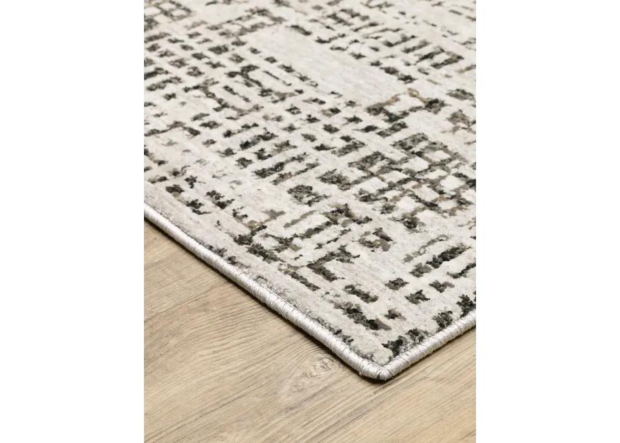 Nebulous 3'3" x 5' Abstract Ivory Rug