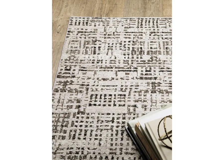 Nebulous 3'3" x 5' Abstract Ivory Rug