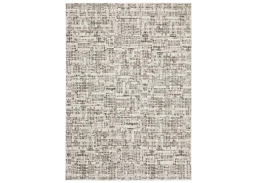 Nebulous 3'3" x 5' Abstract Ivory Rug