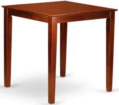 36"-Square Counter Height Pub Set table in Dark Brown finish