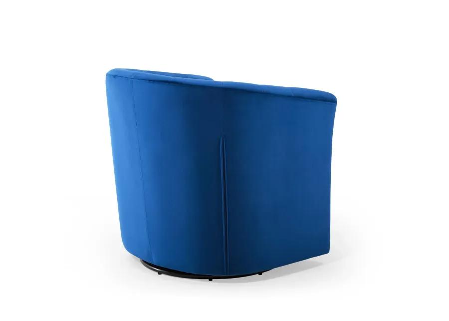 Prospect Tufted Performance Velvet Swivel Armchair