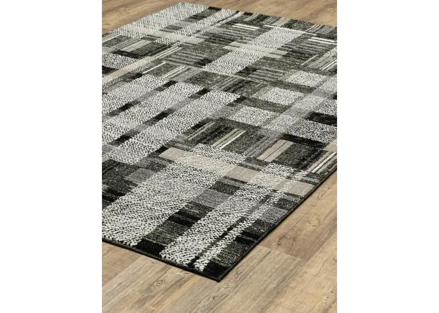 Atlas 3'3" x 5'2" Black Rug