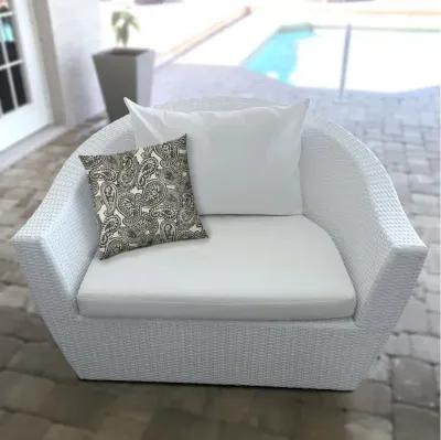 Gray Indoor/Outdoor Pillow - Sewn Closure