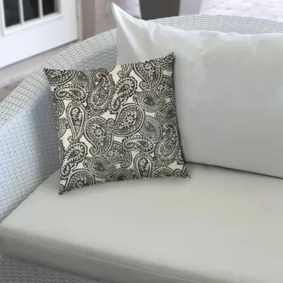 Gray Indoor/Outdoor Pillow - Sewn Closure