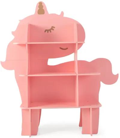 Kids Bookcase Toy Storage Organizer with Open Storage Shelves-Unicorn