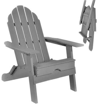 ResinTEAK Folding Adirondack Chair For Fire Pits, Patio, Porch, and Deck, New Tradition Collection