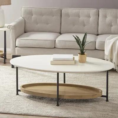 Gracie Mills Brisa Contemporary Oval CoffeeTable