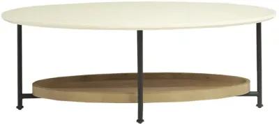 Gracie Mills Brisa Contemporary Oval CoffeeTable