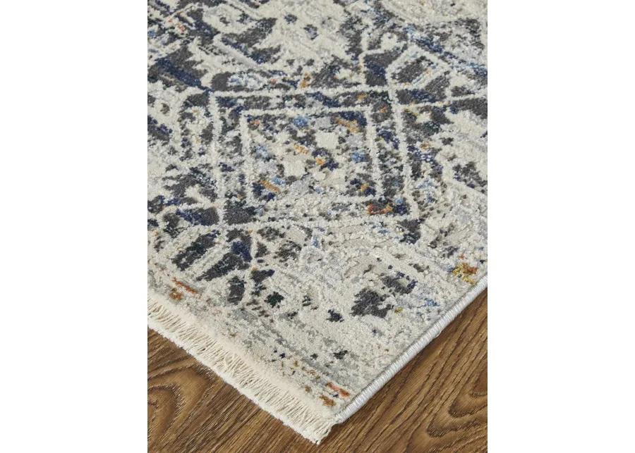 Kaia 39HUF Ivory/Gray/Taupe 3' x 12' Rug