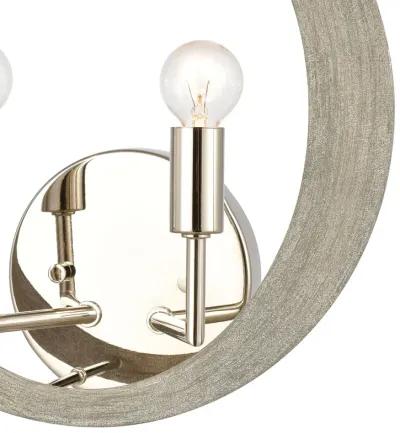 Retro Rings 12'' High 2-Light Sconce