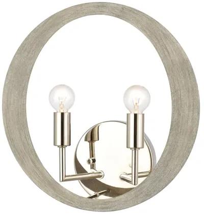 Retro Rings 12'' High 2-Light Sconce