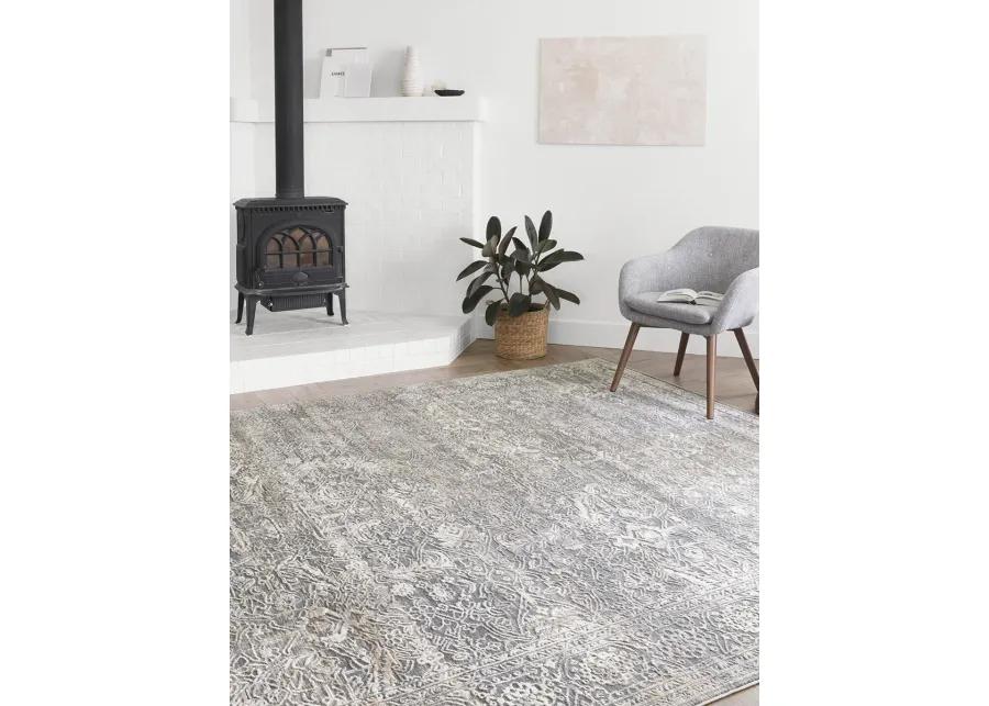 Lucia Steel/Ivory 9'3" x 13'3" Rug