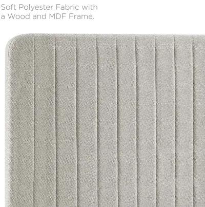 Modway - Milenna Channel Tufted Upholstered Fabric Full/Queen Headboard