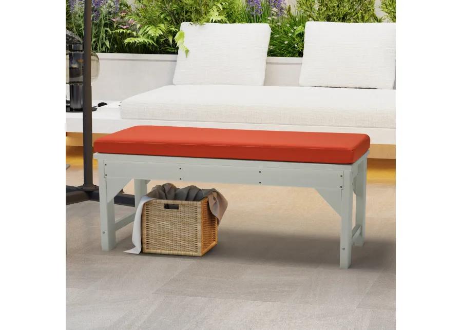 WestinTrends Water Repellent Outdoor Patio Bench Seat Cushion, 43 x 18