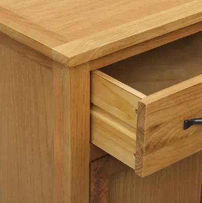 vidaXL Shoe Cabinet 29.9"x14.6"x41.3" Solid Oak Wood