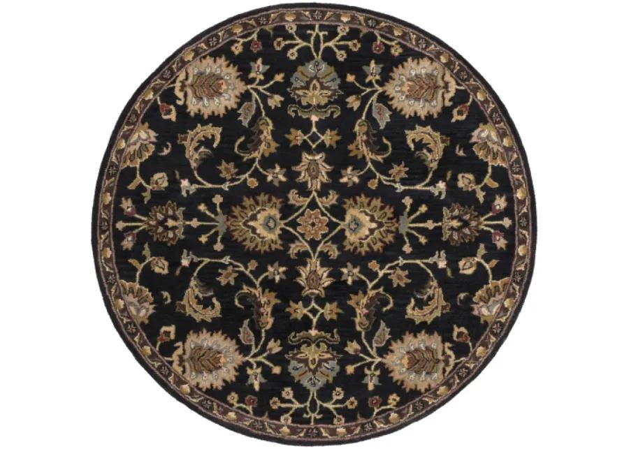 Middleton AWMD-1000 8' Round Black Rug