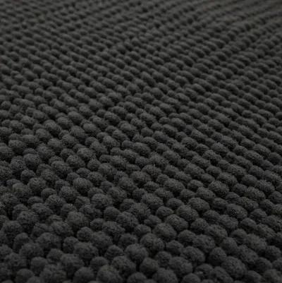 Homespun Noodle Charcoal 1' 8" x 2' 10" Bath Mat