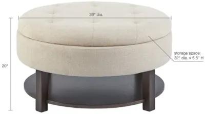 Miller Round Storage Ottoman