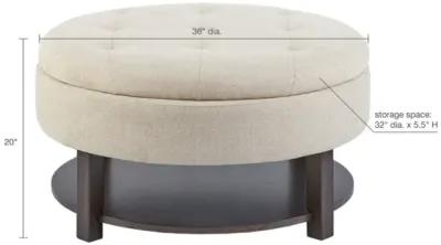 Miller Round Storage Ottoman