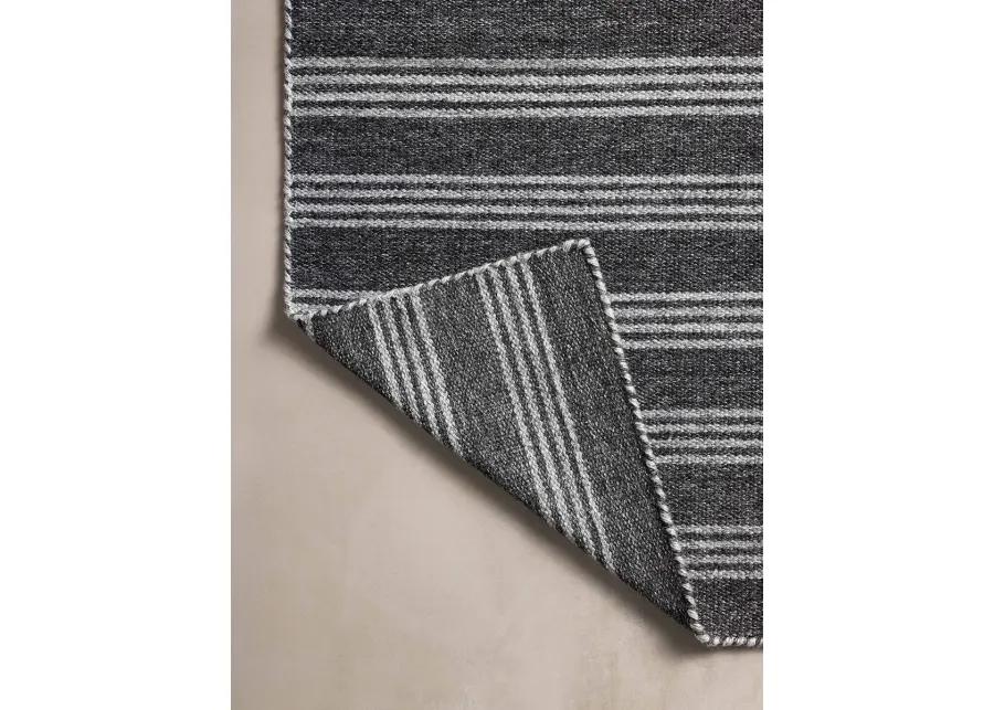 Charlie Charcoal/Grey 9'3" x 13' Area Rug by Magnolia Home by Joanna Gaines x Loloi