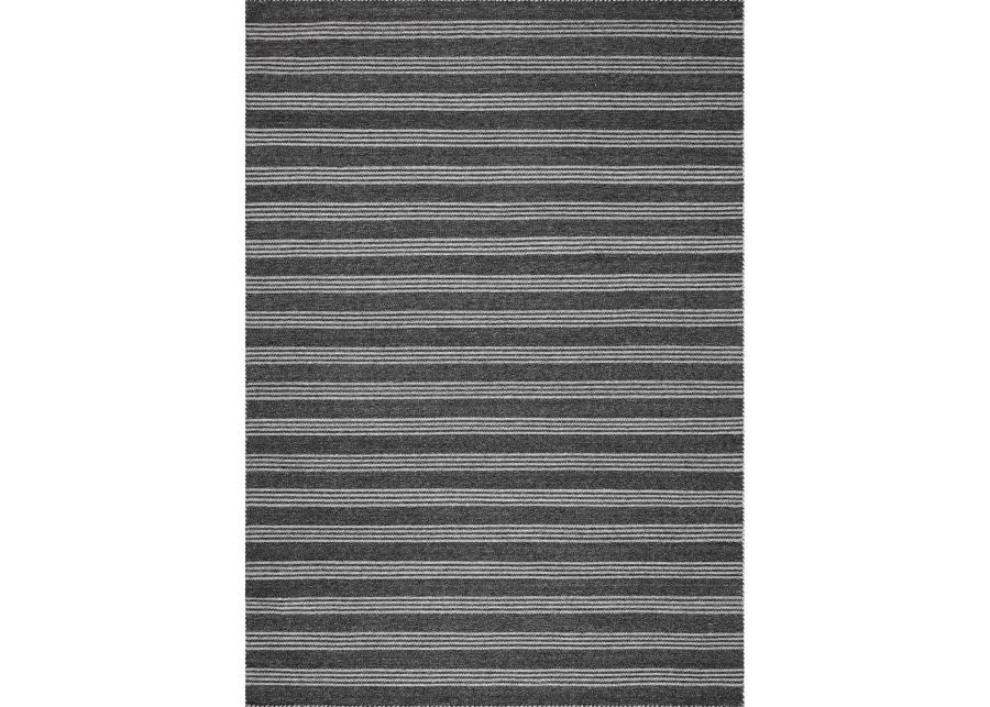 Charlie Charcoal/Grey 9'3" x 13' Area Rug by Magnolia Home by Joanna Gaines x Loloi