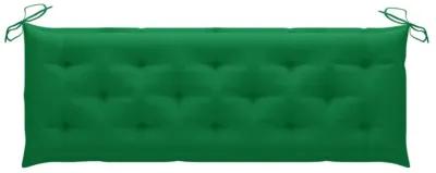 vidaXL Garden Bench Cushion Green 59.1"x19.7"x2.8" Fabric