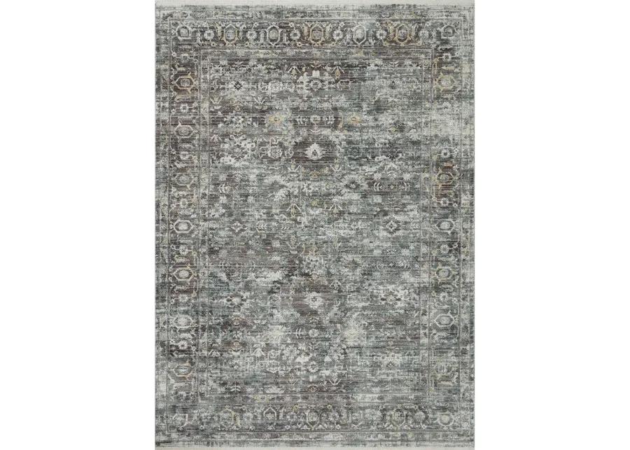 Bonney BNY05 Slate/Teal 5'3" x 7'6" Rug