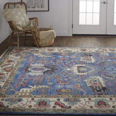 Beall 6708F Blue/Red 3'6" x 5'6" Rug