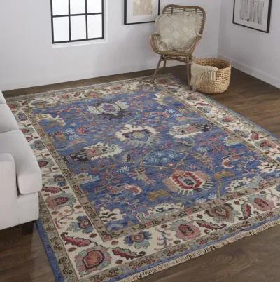 Beall 6708F Blue/Red 3'6" x 5'6" Rug