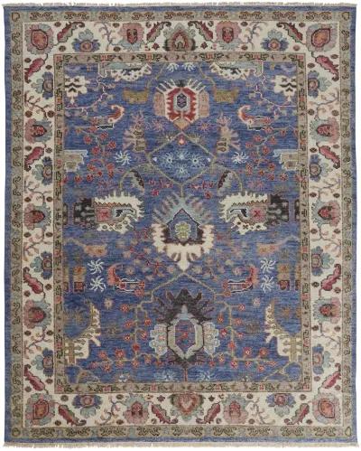 Beall 6708F Blue/Red 3'6" x 5'6" Rug